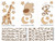 NoJo Dreamy Nights Wall Decals, Tan/Ivory