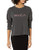 RVCA Women Big Rvca Stolen Long Sleeve Tee Black X-Small