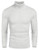 COOFANDY Men_s Slim Fit Turtleneck Sweater Casual Knitted Twisted Pullover Solid Sweaters White