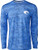 Costa Del Mar Men_s Tech Dot Matrix Performance Long Sleeve Shirt  Costa Blue  Medium