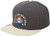 Hurley Men_s Baseball Cap - AeroBill Flat-Brim Snap-Back Hat  Size One Size  Dark Smoke Grey