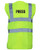 Press  Printed Hi-Vis Vest Waistcoat - Yellow Black S
