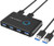 ABLEWE USB 3.0 Switch  USB Switch Selector 2 Computers Sharing 4 USB Devices KVM Switcher Box for PC  Printer  Scanner  Mouse  Keyboard with 2 Pack USB Cable-Compatible with Mac Windows Linux-