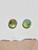 8mm Chrysoprase Gemstones and Sterling Silver Post Earrings