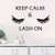 Fuirs Stickers Vinyl Wall Art Decals Letters Quotes Decoration Keep Calm and Lash On Quote Eye Eyelashes Lashes Extensions Eyebrows Brows Beauty Salon Decor s