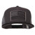 e4Hats.com American Grey Flag Patched Big Size Flat Bill Trucker Cap - Black Charcoal OSFM