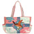 Guy Harvey Turtle In Flight Medium Pink Tote Bag