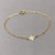 Itsy Bitsy Gold Fill Four Leaf Clover Bracelet also available in Rose Gold Fill and Sterling Silver