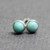 Tiny 3mm Turquoise Stud Earrings Sterling Silver