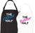 Couples Gifts - Half / Better Half Couple Aprons Set His Hers Wedding, Bridal Shower Anniversary Gift By Let the Fun Begin