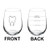17 oz Stemless Wine Glass Funny Two Sided Good Day Bad Day Don't Even Ask Dentist Dental Assistant