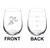 Wine Glass Goblet Two Sided Runner Run Marathan Fill Lines (17 oz Stemless)