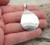 Large Hammered Sterling Silver 2 1 4 Inch Long Teardrop Pendant No Chain