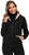 Obosoyo Women_s Casual Winter Warm Sherpa Lined Thick Zip Up Hooded Sweatshirt Jacket Coat Black XL