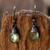 Faceted labradorite drops earrings with oxidized silver wire on sterling silver oxidized hook style