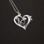 Heart Clef G clef bass clef heart Necklace silver music note Treble clef Pendant charm necklace music note necklace Sterling Silver Gift