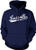 NOFO Clothing Co Louisville Script Baseball Font Hooded Sweatshirt  XL Navy
