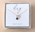 Small Gold Initial Disc Necklace with September Birthstone - Personalized Birthday Gifts for Niece