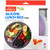 Bento Lunch Box, 2 Compartment Leakproof Meal Prep Container Portion Control Food Storage Container with Lid Fork Spoon Freezer Microwave & Dishwasher Safe Reusable Stackable Bento Box for Kids