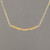 Custom CITRINE Stone Small Bar Gold Fill Morse Code Necklace also in Silver and Rose Gold