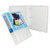 3 Ring Case View Binder with Overlay - 1.5 Inches - 3 Pack (White)