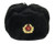 Hat Russian Soviet Army KGB Military Cossack Ushanka Black Size S -Metric 56-