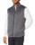 PGA TOUR Men_s Two Tone Half Zip Vest  Caviar Heather  Medium