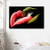 N ? Wall Art Canvas Decorative Painting Modern Art Canvas Painting Colorful Lips Kiss Wall Pictures for Living Room Wall Art Prints Posters-50x70cm