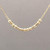 Custom FINE CHAIN Small Bar Gold Fill Morse Code Necklace also in Silver and Rose Gold
