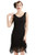 BABEYOND 1920s Flapper Dress Roaring 20s Great Gatsby Costume Dress Fringed Embellished Dress Black