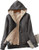 Women_s Casual Winter Warm Thick Sherpa Fleece Lined Zip Up Hooded Sweatshirt Jacket Grey XL