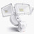Amico 3 Head LED Security Lights Motion Sensor Outdoor Adjustable 40W  3500LM  5000K  IP65 Waterproof  ETL Certified  Exterior Flood Light for Garage  Yard-White-