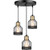 3-Light Industrial Pendant Lighting  Adjustable Vintage Hanging Ceiling Light Fixtures?Farmhouse Rustic Pendant Light with Metal Caged for Kitchen Island Dining Room Hallway Hotel Bar  Black and Brass-E26