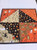 Halloween Table Topper Novelty Pumpkins Patchwork Handmade Quilt Squares Table Runner Centerpiece Orange Black