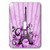3dRose lsp_217725_1 Purple Eiffel Tower with Flourishes and Butterflies Single Toggle Switch