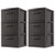Sterilite 3 Drawer Wicker Weave Decorative Storage Tower  Espresso -2 Pack-