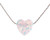 White Opal heart necklace Sterling Silver wire-cable Length 16 inches  Plus extender