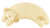 Angel Dear Curved Pillow, Light Brown Puppy