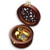 Play -Once Upon a December- Brown Wooden Circular Hollow Out Music Box with Sankyo Musical Movement