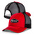 BD Peterbilt Trucks Motors Black  and  Red Brimstone Snapback Trucker Mesh Hat Cap