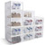 HAYOSNFO Clear Shoe Boxes with Lids Plastic Stackable  Shoe Storage Box Organizer  Shoe Containers with Drop Front  12pcs HAYOSNFO Clear Shoe Boxes with Lids Plastic Stackable  Shoe Storage Box Organizer  Shoe Containers with Drop Front  12pcs