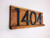 WALNUT Address Plaque  Address Plaque Sign  House Number Sign  Address Sign  Horizontal Address  House Warming Gift  Address Number  House Sign