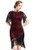 BABEYOND 1920s Flapper Dress Great Gatsby Fringed Sequins Dress for Prom Party -Black and WineRed  XL-