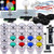 SJAJX Arcade 2 Player Game Controller LED Buttons Chrome Paint MX Microswitch 8 Way Joystick USB Encoder Cable Stick DIY Kit for PC MAME Raspberry Pi Multicolor
