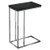 Monarch Specialties 3018  Chrome Accent Metal Base C-Table  Glossy Black