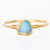 Mini Raw Opal Ring  Yellow Gold  October Birthstone Stacking Ring -6-