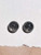 10mm Black Tourmalated Quartz Gemstone Post Earrings with Sterling Silver
