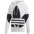 adidas Originals Men_s Big Trefoil Hoodie Sweatshirt  White  XS