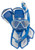 Cressi Mini Bonete Pro Dry Set  Blue White  L XL