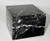 Decorative Black Marble Box  Stone Trinket Box with Lid - Square